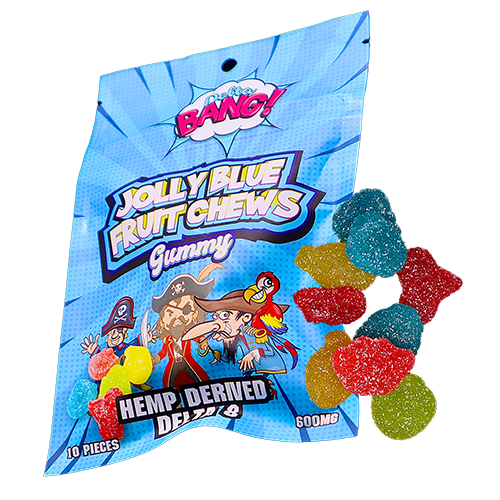 Jolly Blue Fruit Chews Delta-8 Gummy