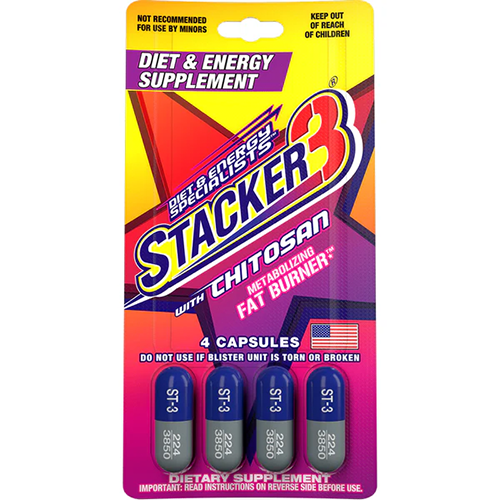 Stacker 3 with Chitosan Fat Burner 4ct